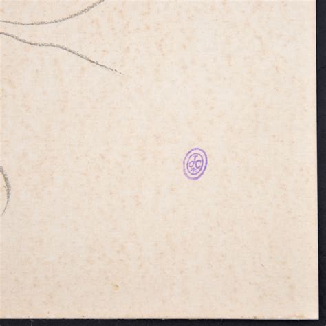 Jean Cocteau | Jean Cocteau Erotic Male Nude Drawing, Estate Stamped | MutualArt