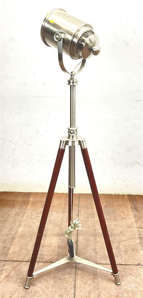 Lot - Contemporary Klieg Style Spotlight Floor Lamp