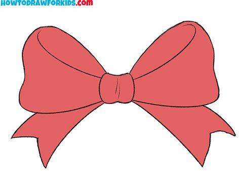 How to Draw a Bow - Easy Drawing Tutorial For Kids