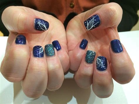 Acrylic overlays with gelish design | Acrylic nails, Unique acrylic ...