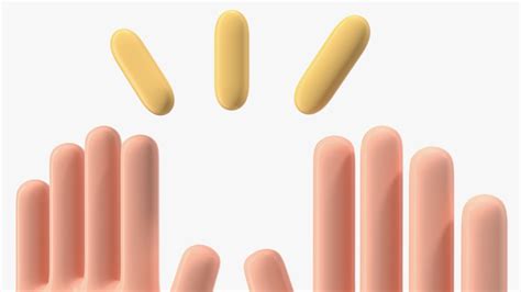 Raising Hands Emoji 3D Model $9 - .3ds .blend .c4d .fbx .max .ma .lxo ...