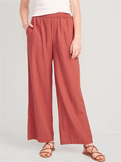 Old Navy Women's Linen Blend Wide Leg Pants at Jackie Roberts blog