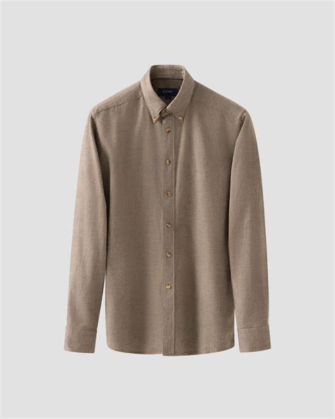 Brown Flannel Shirt - Eton