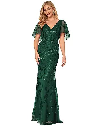 Ever-Pretty Abiti Da Cerimonia Stile Impero Maniche Corte Linea - 10
