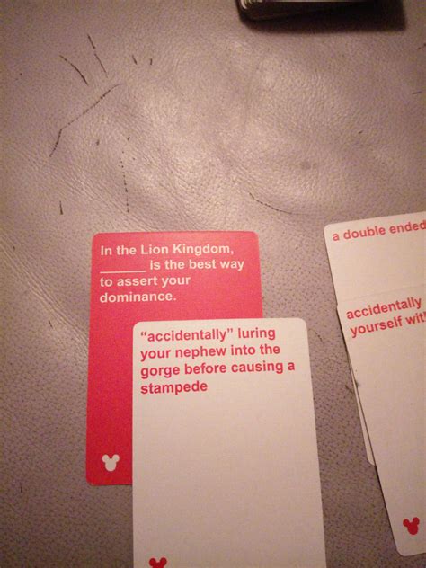 Cards Against Disney Card Examples at Luke Earsman blog