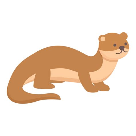 Weasel animal icon cartoon vector. Cute otter 14316808 Vector Art at ...