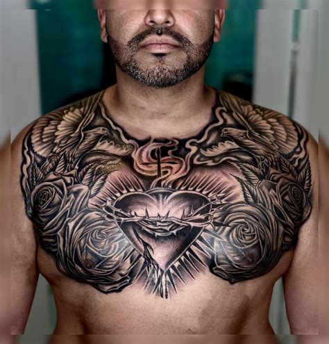265+ Chest Tattoos for Men- Expressing Masculinity Through Ink - Psycho ...
