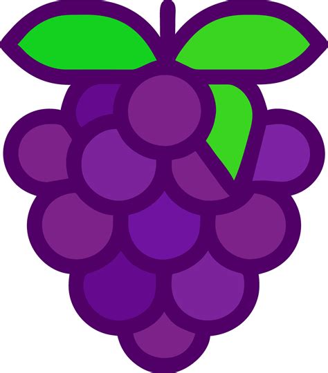 wine grapes. purple grapes, muscatel grape banches icon vector.isolated ...