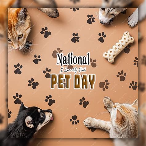 Premium PSD | National and international pet day world rabies day with ...