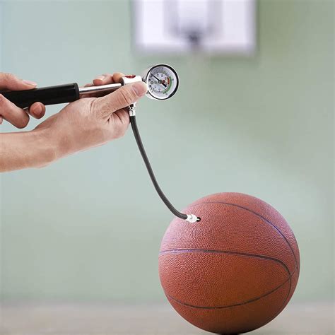 Ball Pump with Pressure Gauge - Sports Air Pump for Basketball ...