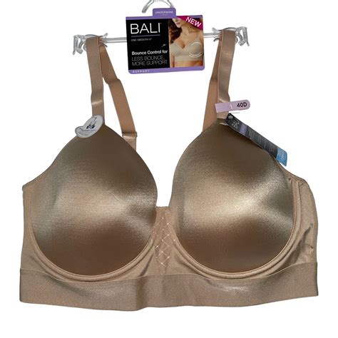 Bali Bra Underwire Bounce Control Wide Support Band Smoothing Cool ...