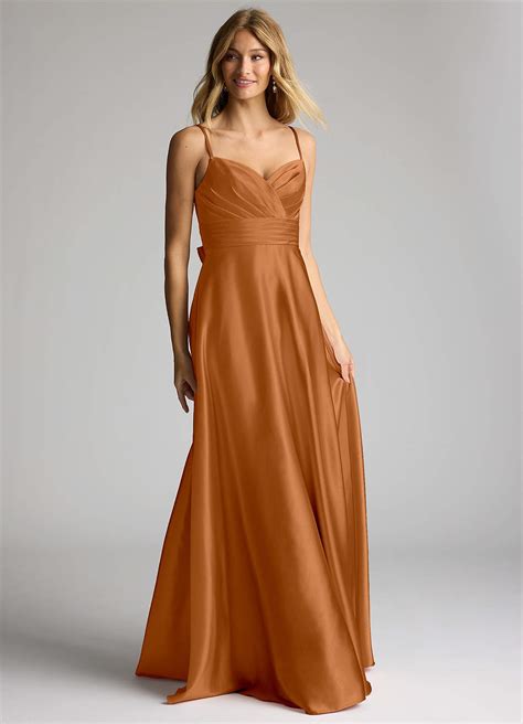 Copper Azazie Oliana Bridesmaid Dresses | Azazie