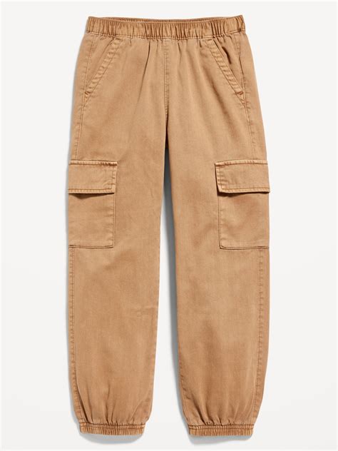 Twill Cargo Jogger Pants for Girls | Old Navy