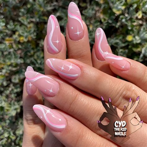 50 Drool-Worthy Pink And White Nails To Make You A Beauty Queen