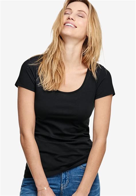 Scoop Neck Tee - Avenue