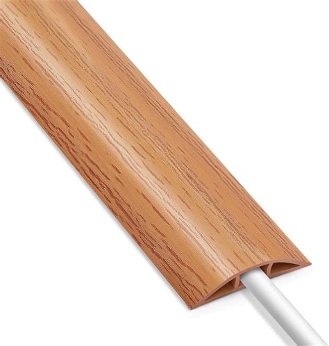 QIHE-Cable Floor Cover , 10ft Electrical Cord Cover, Wood Yellow Oak ...