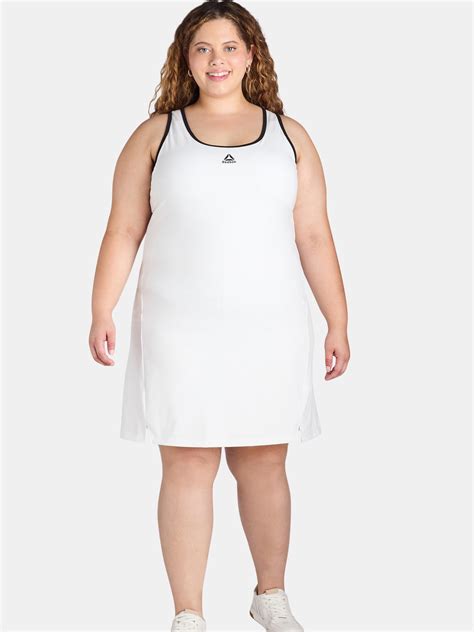 Reebok Women's Plus Size Tennis Dress with Built in Bra and Shorts ...