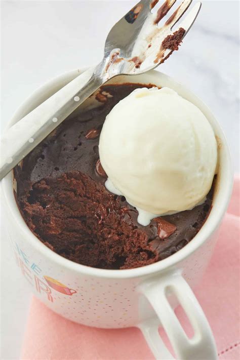 1 Minute Brownie in a Mug Recipe (with Video) | Bigger Bolder Baking
