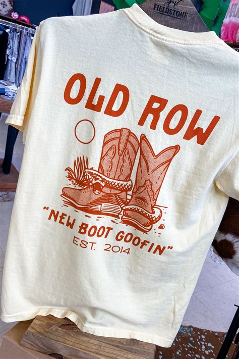 Old Row New Boot Goofin' Pocket Tee in 2024 | Old row, Western wear ...