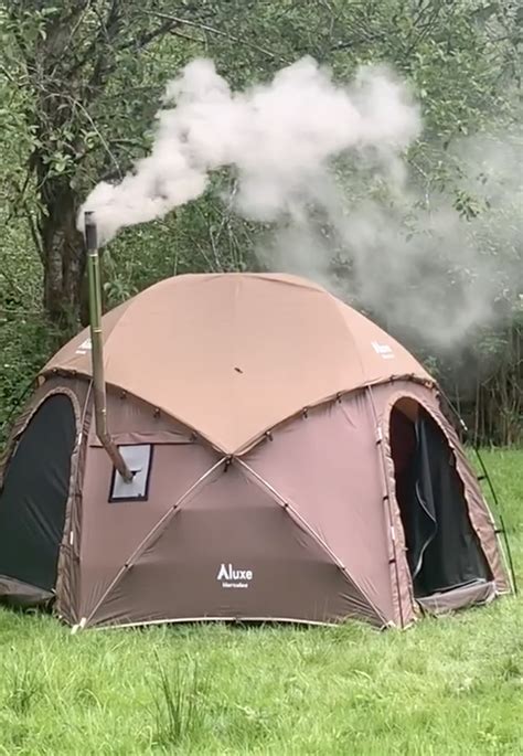 Hercules Hot Tent (8p) with Wood Stove Vent | Winter tent, Tent, Winter ...