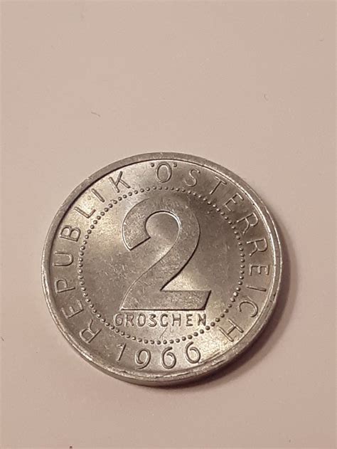 1966 AUSTRIA REPUBLIK OSTERREICH 2 GROSCHEN ALUMINUM COIN | eBay