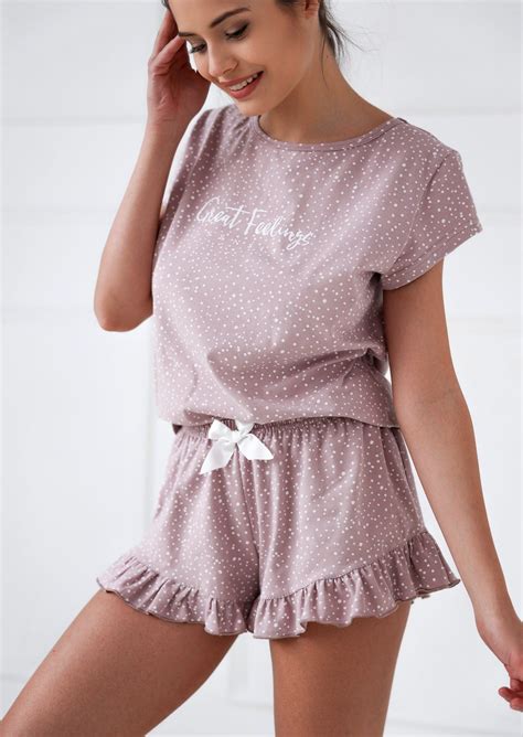 FEELINGS - Pyjama short 100% coton luxueux | Cotton pajama shorts ...