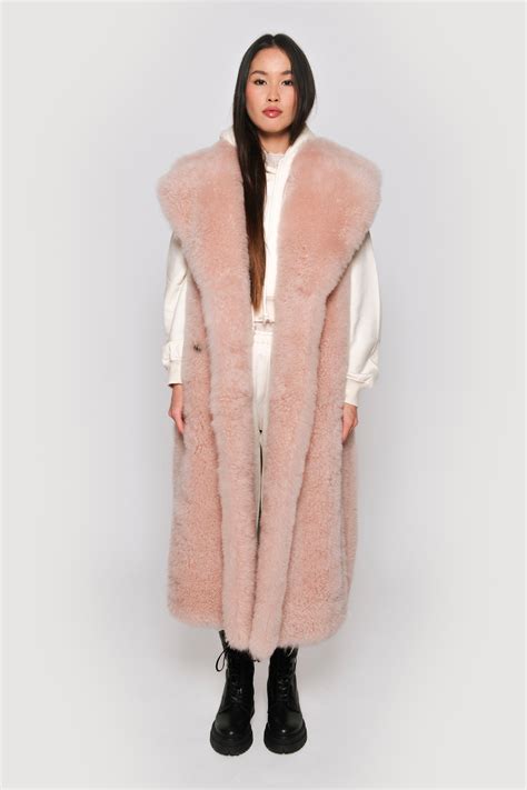 Pink Vests Coats | Luxury Fur Collection | Coveti