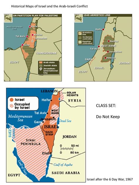 PPT - Historical Maps of Israel and the Arab-Israeli Conflict Set: Post ...