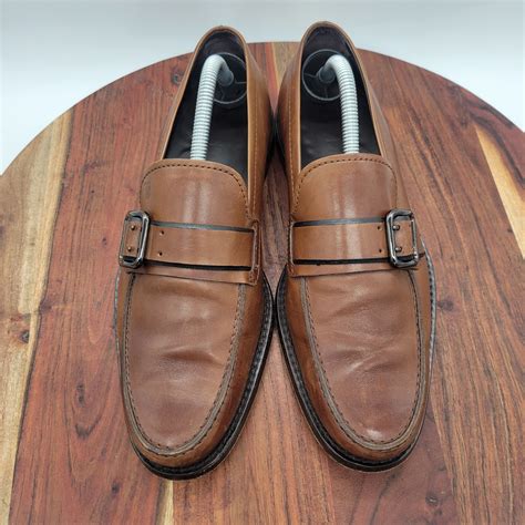 Tod's Loafer Shoes Men's 7.5 Brown Leather Buckle Str… - Gem