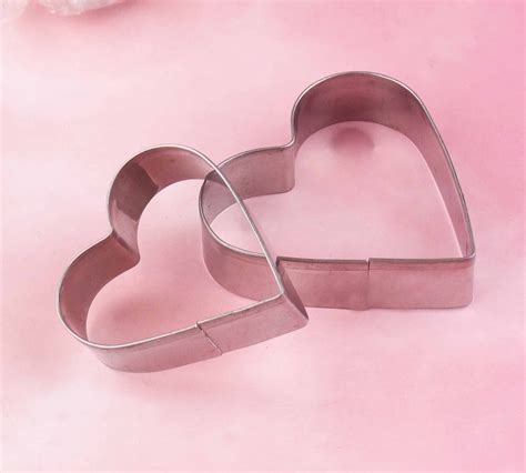 1 Set Heart Shape Cookie Cutters Stainless Steel Cutters Heart - Etsy