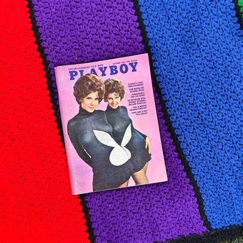 VINTAGE PLAYBOY OCTOBER 1970 : TWIN PLAYMATES MARY AND MADELEINE COLLI – Fenton Fox