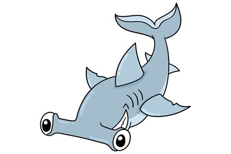 Cute Hammerhead Shark Clipart