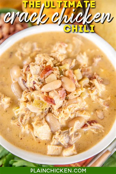 The Ultimate Crack Chicken Chili - Plain Chicken