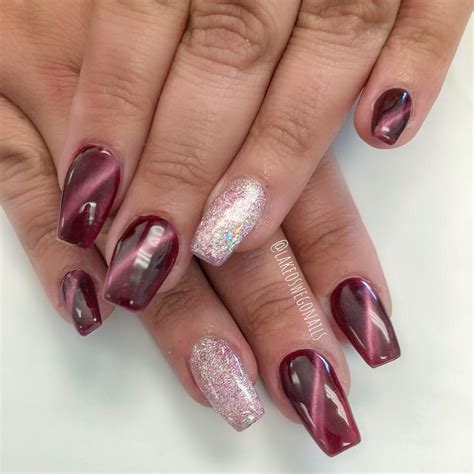 Cat Eye Nail Art Pink at Luca Glossop blog