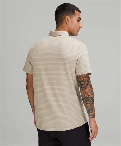 Lululemon Evolution Short Sleeve Polo Shirt - Synchronise Stripe Raw ...