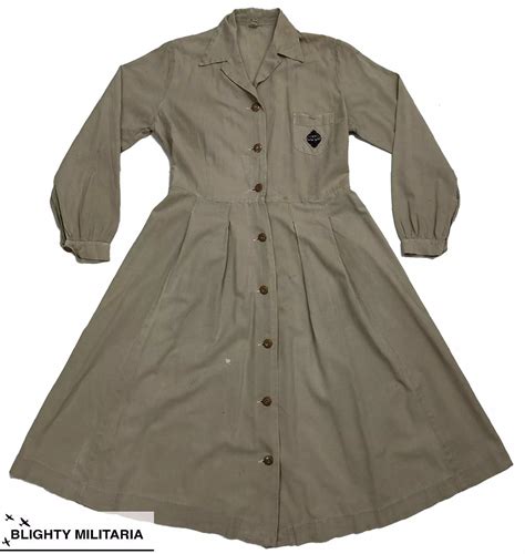 Original WW2 NAAFI Women's Work Dress in Uniforms