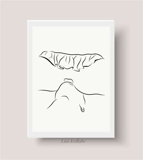 Oral Sex Line Art, Erotic Digital Print, Sensual Sex Drawing, Minimalist Abstract Couple Making ...