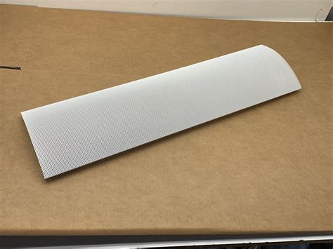 2x2 Fluorescent Light Fixture Center White Mesh Metal and Lens Cover 23 ...