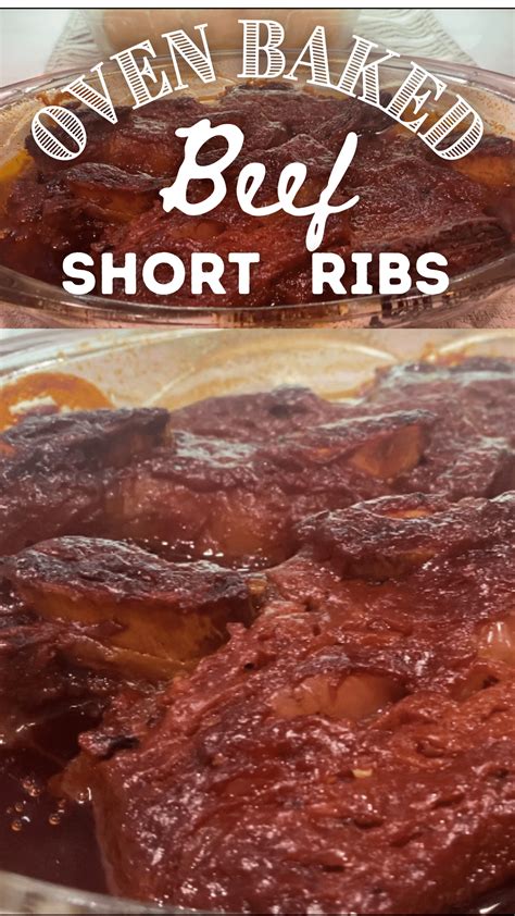 BBQ Beef Short Ribs, Oven Baked Easy Recipe