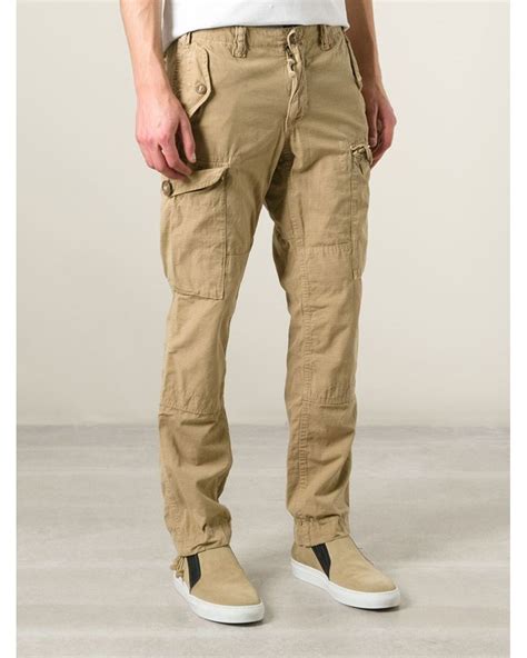 Polo Ralph Lauren Slim Fit Cargo Trousers in Natural for Men | Lyst