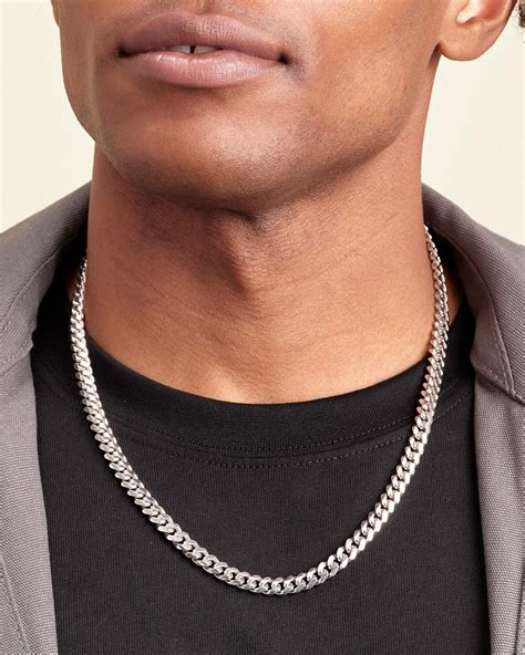 Cuban Link Chain - 5mm - Men's Silver Cuban Chain - JAXXON