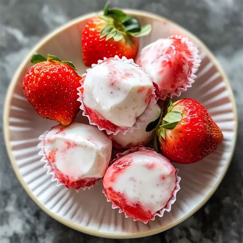 Healthy Strawberry Yogurt Bites: Delicious & Guilt-Free Snack – Mmm Foodie: Food That Makes You ...