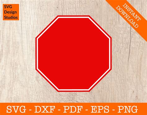 Stop Sign SVG, Blank Stop Sign, Octagon SVG, Stop Sign Shape, Cricut, Silhouette, Cut File ...