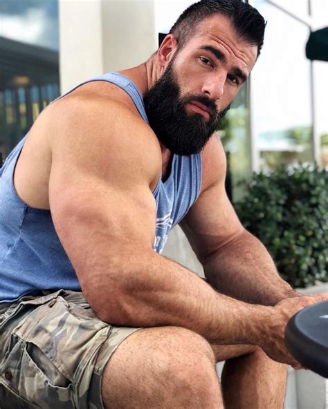 The Modern Spartan from Florida - Nick Pulos (2) | Bearded men hot, Hairy muscle men, Beard muscle