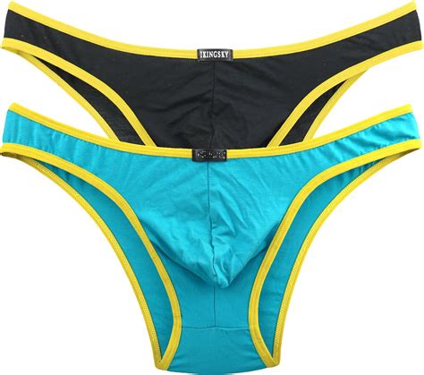 iKingsky Men's Low Rise Modal Bikini Briefs Sexy Brazilian Back Mens ...