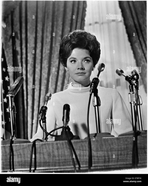 Polly Bergen, on-set of the Film “Kisses For My President”, 1964 Stock ...