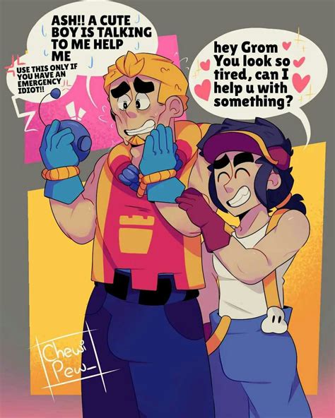 Fang and Grom Fanart Brawl Stars | Фэнг и Гром Арт Бравл Старс | Dibujo de fan art, Diseño de ...