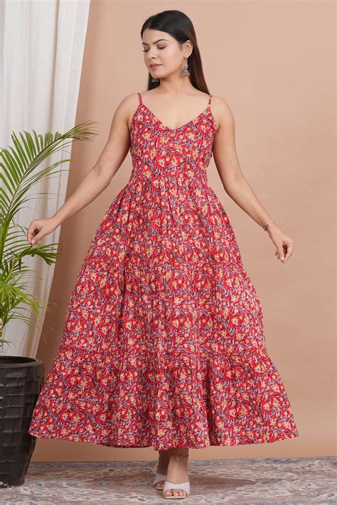Indian Cotton Maxi Dress Summer Dresses for Women Strap - Etsy