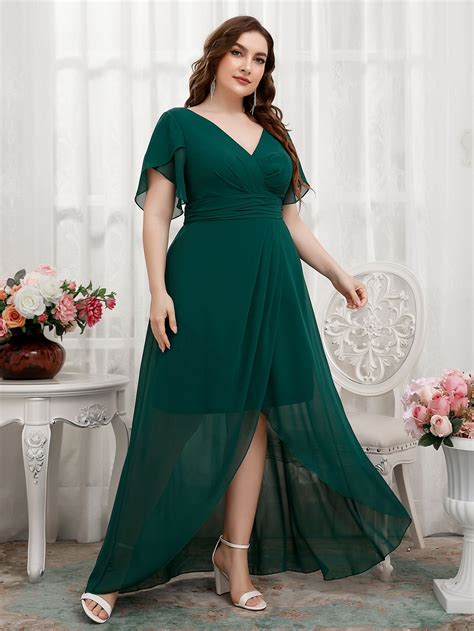 SHEIN USA in 2024 | Bridesmaid dresses plus size, Big size bridesmaid ...