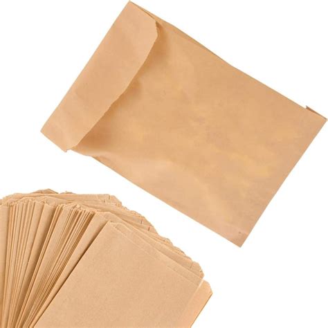 Amazon.com: Paper Sandwich Bags Kraft Brown 200 Pack - Biodegradable ...